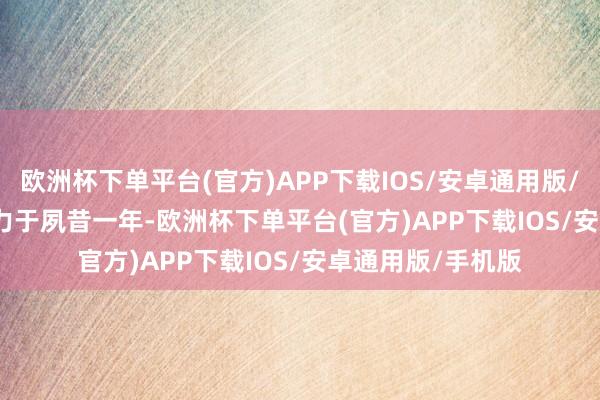 欧洲杯下单平台(官方)APP下载IOS/安卓通用版/手机版　　咱们的竭力于　　夙昔一年-欧洲杯下单平台(官方)APP下载IOS/安卓通用版/手机版