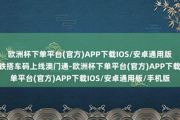 欧洲杯下单平台(官方)APP下载IOS/安卓通用版/手机版告捷罢了广州地铁搭车码上线澳门通-欧洲杯下单平台(官方)APP下载IOS/安卓通用版/手机版