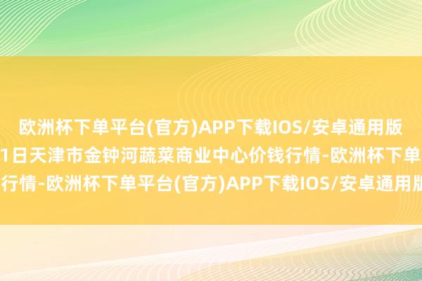 欧洲杯下单平台(官方)APP下载IOS/安卓通用版/手机版2024年11月21日天津市金钟河蔬菜商业中心价钱行情-欧洲杯下单平台(官方)APP下载IOS/安卓通用版/手机版