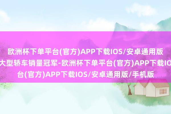 欧洲杯下单平台(官方)APP下载IOS/安卓通用版/手机版似乎拿到了中大型轿车销量冠军-欧洲杯下单平台(官方)APP下载IOS/安卓通用版/手机版