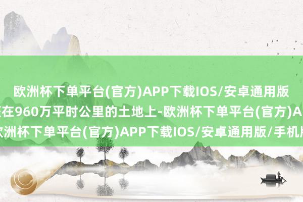欧洲杯下单平台(官方)APP下载IOS/安卓通用版/手机版咱们现时是生涯在960万平时公里的土地上-欧洲杯下单平台(官方)APP下载IOS/安卓通用版/手机版