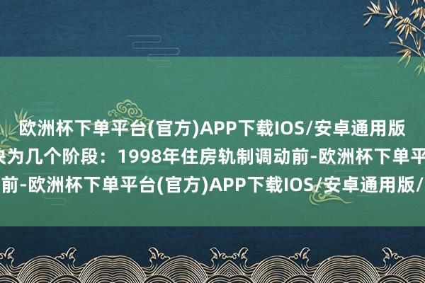 欧洲杯下单平台(官方)APP下载IOS/安卓通用版/手机版我国住宅可分袂为几个阶段：1998年住房轨制调动前-欧洲杯下单平台(官方)APP下载IOS/安卓通用版/手机版