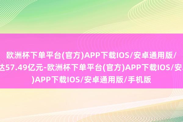 欧洲杯下单平台(官方)APP下载IOS/安卓通用版/手机版存续边界达57.49亿元-欧洲杯下单平台(官方)APP下载IOS/安卓通用版/手机版
